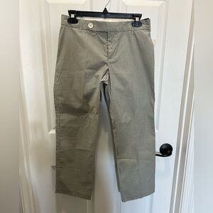 GAP Black and White Striped Tab Front Cropped Pants Size 2 New with tags